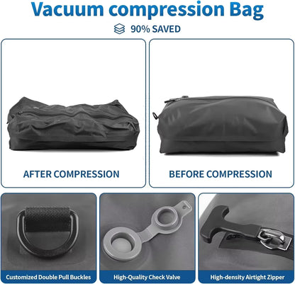 Bolsa de vacio con bomba para viajar