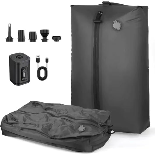 Bolsa de vacio con bomba para viajar